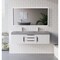 Castello Usa Thames 60-inch White Vanity Set with Gray Top and Chrome Handles CB-MC-60W-CHR-20146-GR - alternate 2